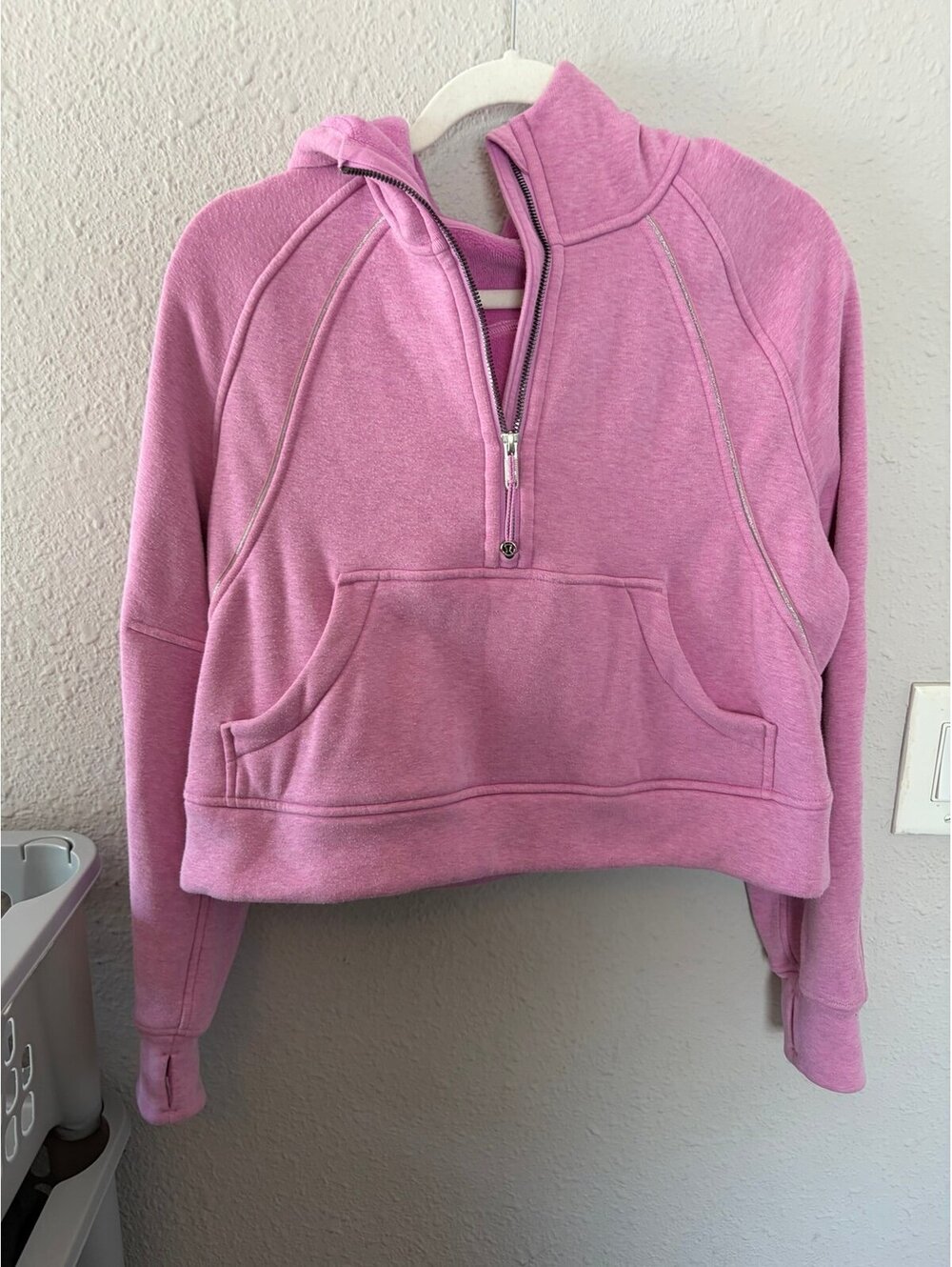 Lululemon Scuba Oversized Half-Zip Hoodie *Plush Heathered Dahlia Mauve size XS/